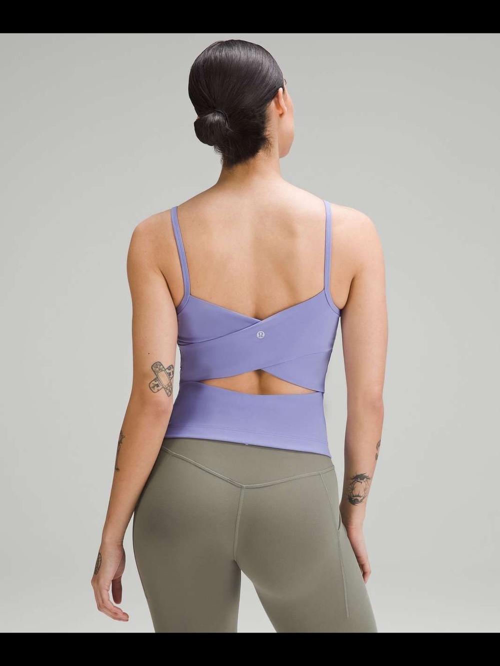 Lululemon Cross-Back Nulu Yoga Tank Top | Purple | Size 8 - Picture 2 of 6